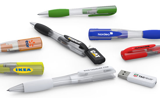 Bläck Series USB Flash Pennor med innovativa magnetiska mechanicsm